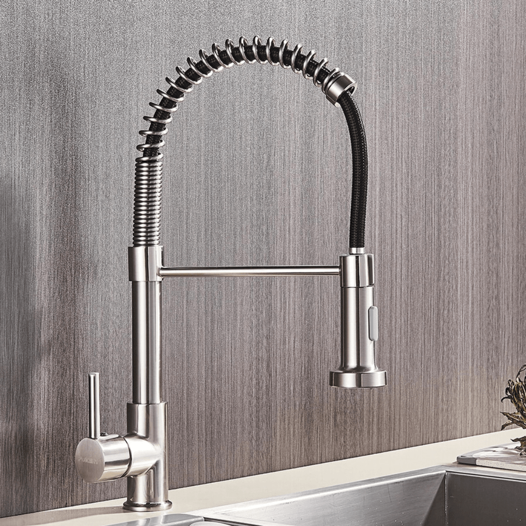 360 Faucets™ - Pull Down Spring Spout Kitchen Faucet