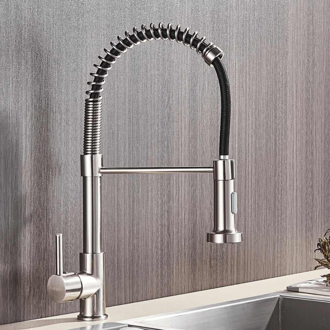 360 Faucets™ - Pull-Down Spring Spout Faucet. High Quality Kitchen Faucets