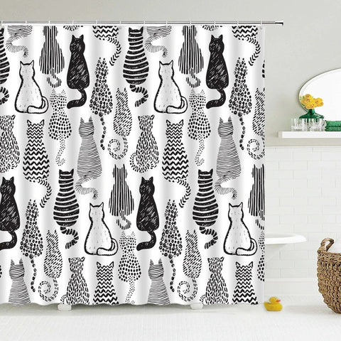 Premium Shower Curtains - Cats For Life Collection
