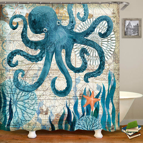 Life in Ocean Collection | Premium Shower Curtains