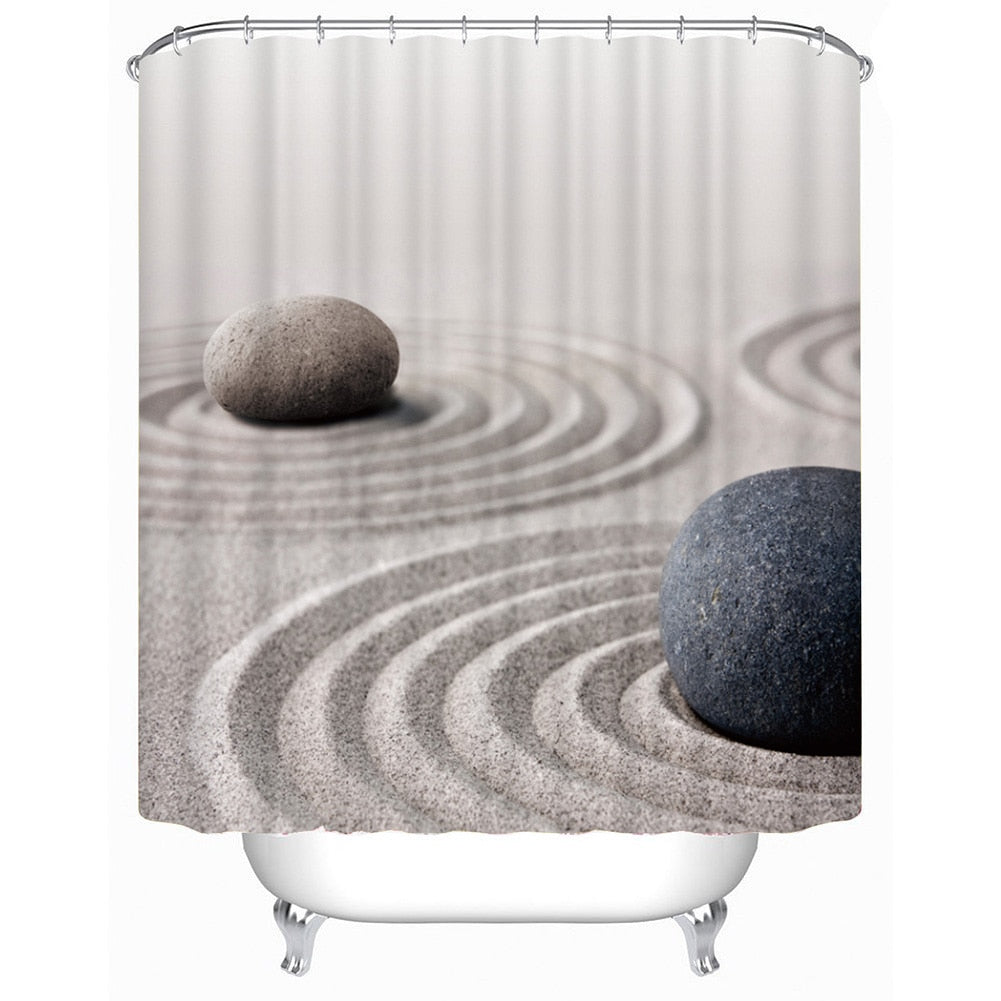 Sand & Stones - Premium Shower Curtain