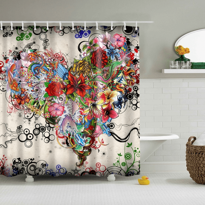 LOVE From Planet Earth Collection | Premium Shower Curtains