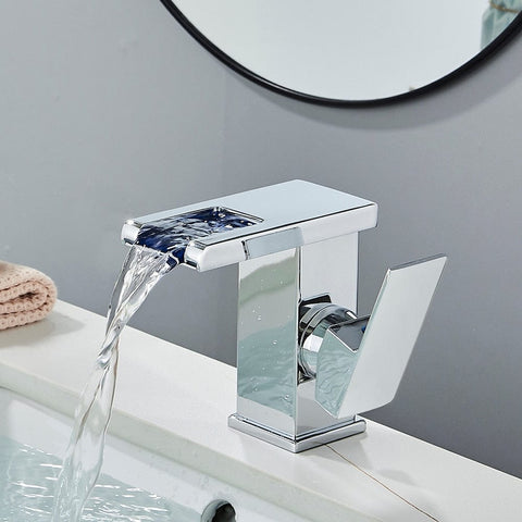 360 Faucets™ - LED Waterfall Single Handle Faucet